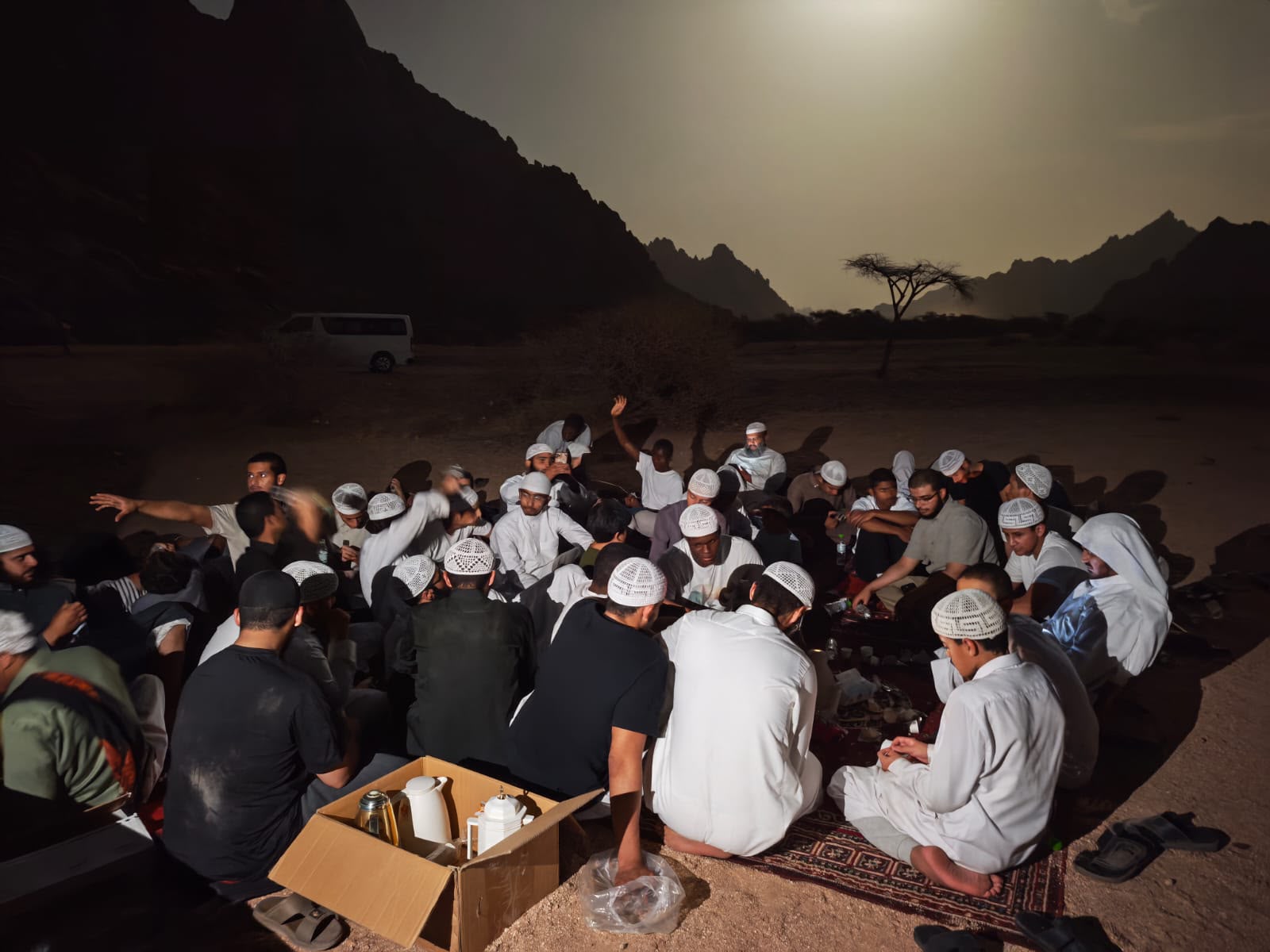 Khairway brothers sharing a gathering outdoors